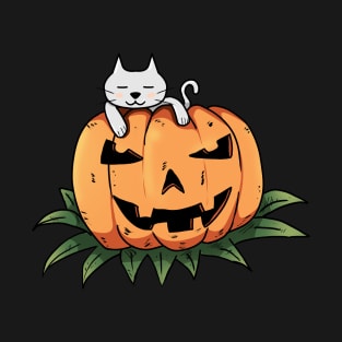 CAT ON PUMPKIN T-Shirt