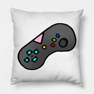 Game Controller Doodle Art Pillow