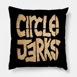 vintage circle jerks logo Pillow