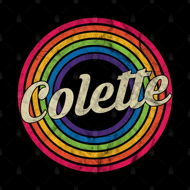 Colette- Retro Rainbow Faded-Style by MaydenArt