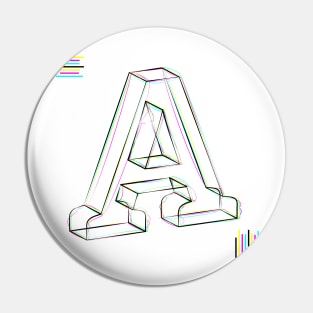 A - cmyk strokes Pin