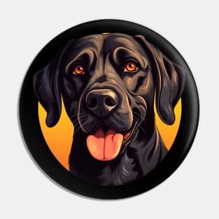 Black labrador Pin