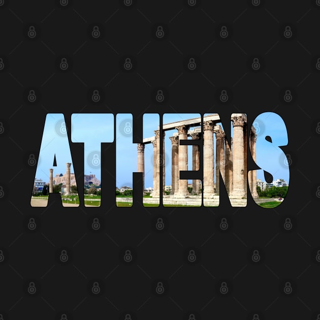 ATHENS - Temple of Zeus Acropolis Greece by TouristMerch