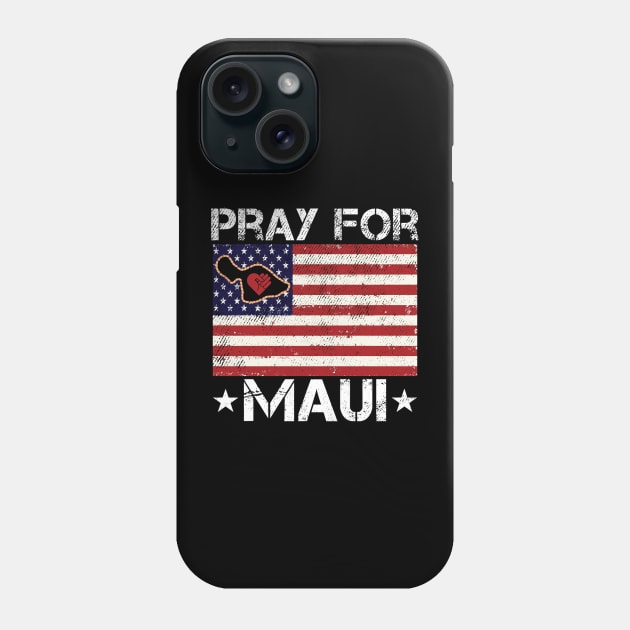 Maui Hawaii Strong Pray for Maui Support Phone Case by dalioperm