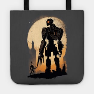 Rusty mysterious enigmatic ancient robot art Tote