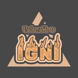 IGNI - Vulnerable to fire T-Shirt