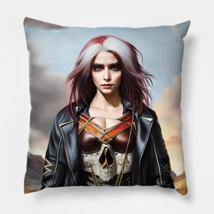 Bad Girl Diesel Punk #01 Pillow