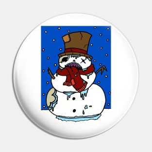 Froztee the Zomb-Man Pin