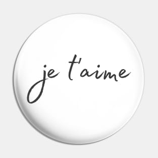 Je t'aime Pin