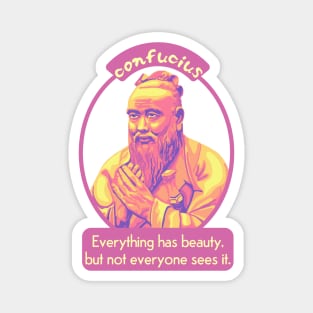 Confucius Portrait and Quote Magnet