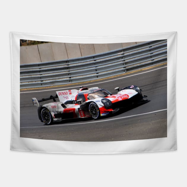 Toyota GR010 Hybrid no8 24 Hours of Le Mans 2023 Tapestry by AndyEvansPhotos