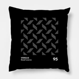 Versus / Dead Leaves / Minimal Graphic Design Artwork Pillow