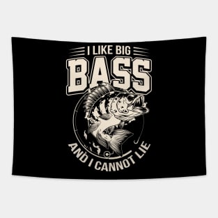 I Like Big Bass And I Cannot Lie 2 Funny Fishing Tapestry