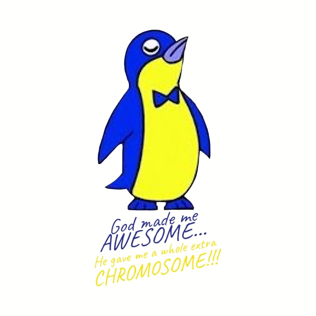 Extra Awesome Penguin by Rainbows & Puzzle Pieces