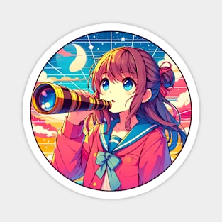 Astronomy Anime girl Magnet