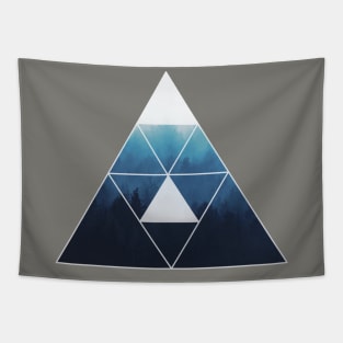 Geometry Misty Forest Tapestry