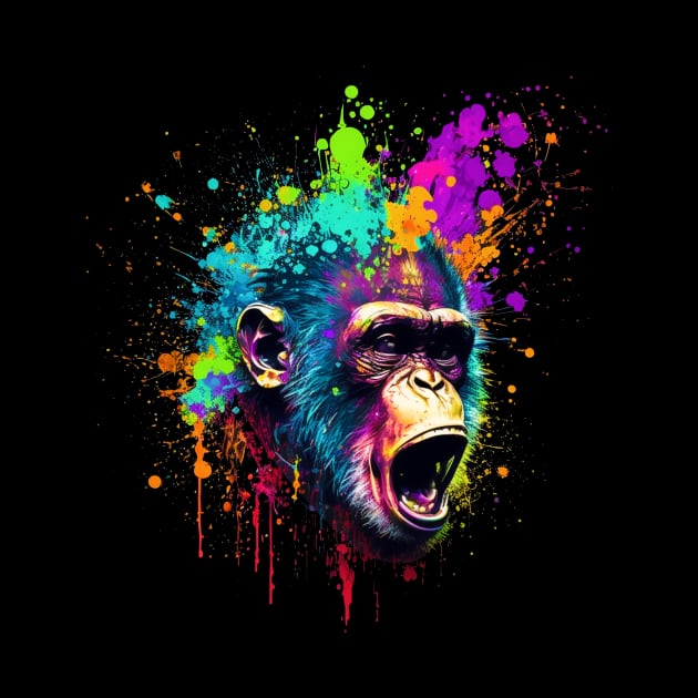 Monkey splatter by myepicass