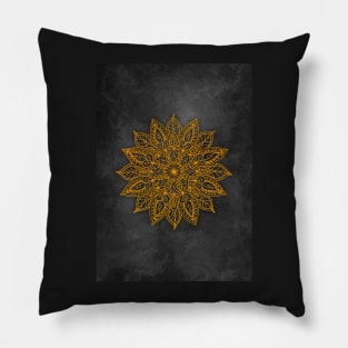 Golden Mandala Pillow