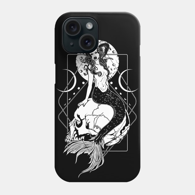 Creepy Mermaid Phone Case by Von Kowen