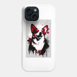 Ink Corgi Portrait Phone Case