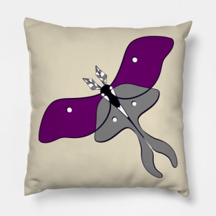 Ace Pride Moth Pillow