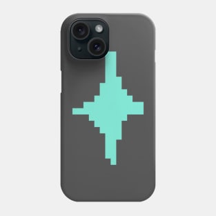 Blue Sparkle Pixel Art Phone Case