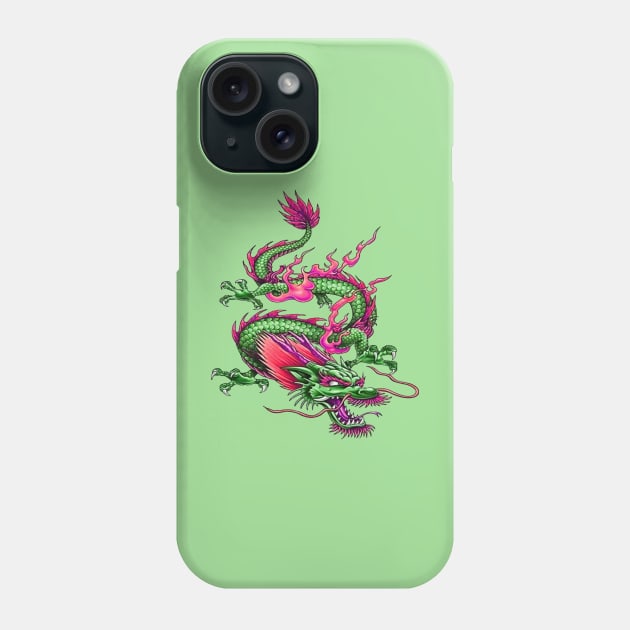 Chinese King Dragon Mythical Morphing Creature Phone Case by taiche