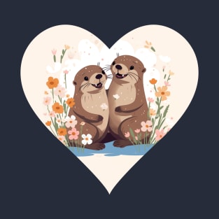 Otter Couple T-Shirt