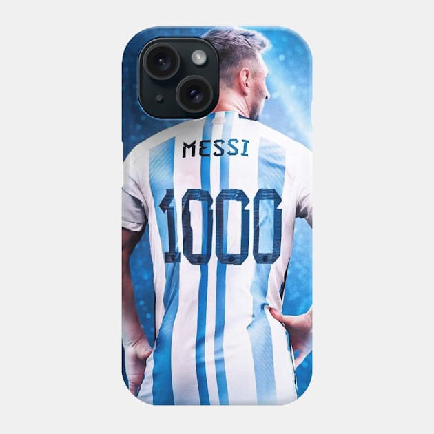 Lionel Messi 1000 matches Phone Case by LustraOneOne