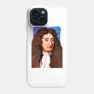 French Poet Jean de La Fontaine illustration Phone Case