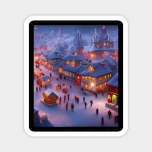 winter village Magnet