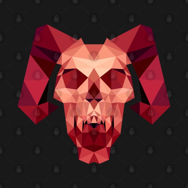 Horned Skull by MKD