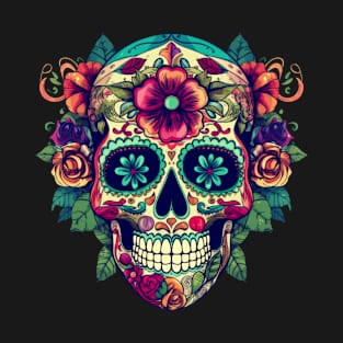 Cinco de Mayo Day Of the Dead Sugar Skull T-Shirt