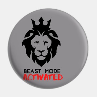 Beast Mode Activated Pin