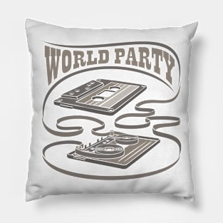 World Party Exposed Cassette Pillow