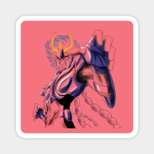 ikki the phoenix in saint seiya ecopop anime art Magnet