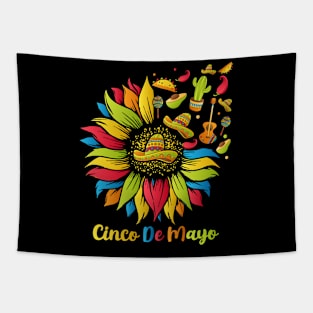 Sunflower Cinco De Mayo 2024 Tapestry