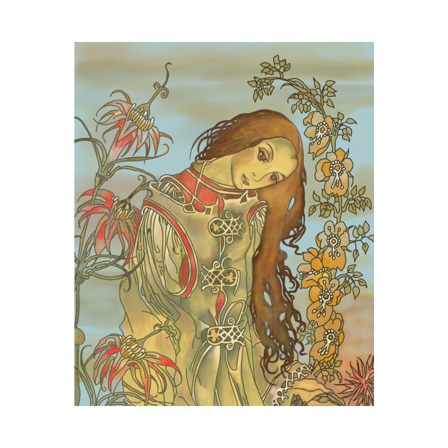 Pre-Raphaelite Girl 2 (Blue) by Soth Studio