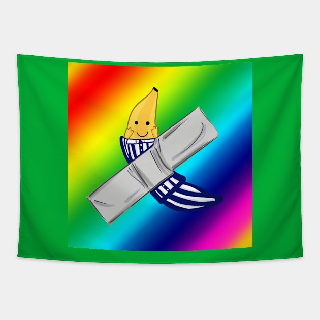 banana in pj stylish pride wall Tapestry by jorge_lebeau