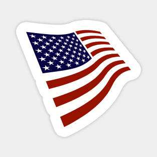 USA Stylized Graphic American Flag July 4th Patriotic Magnet
