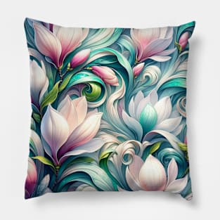 Magnolia Whirl Pillow