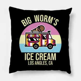 Big Worm's Ice Cream & Frozen Treats Pillow