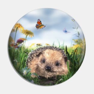 Happy Hedgehog Pin