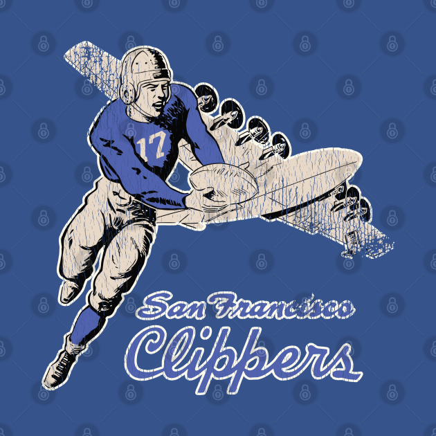 Discover San Francisco Clippers Retro Defunct Football Design - Football Gift - T-Shirt