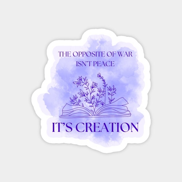 Uplift Collection - War/Peace/Creation (Purple) Magnet by Tanglewood Creations