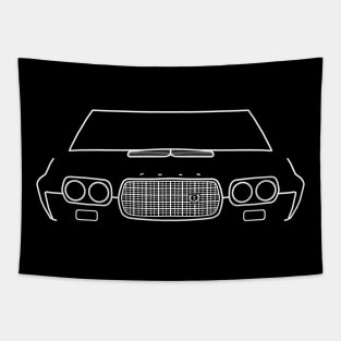 1972 Ford Gran Torino classic car outline graphic (white) Tapestry