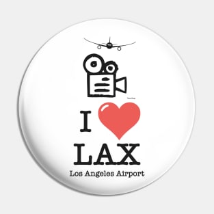 I Love LAX Los Angeles airport Pin