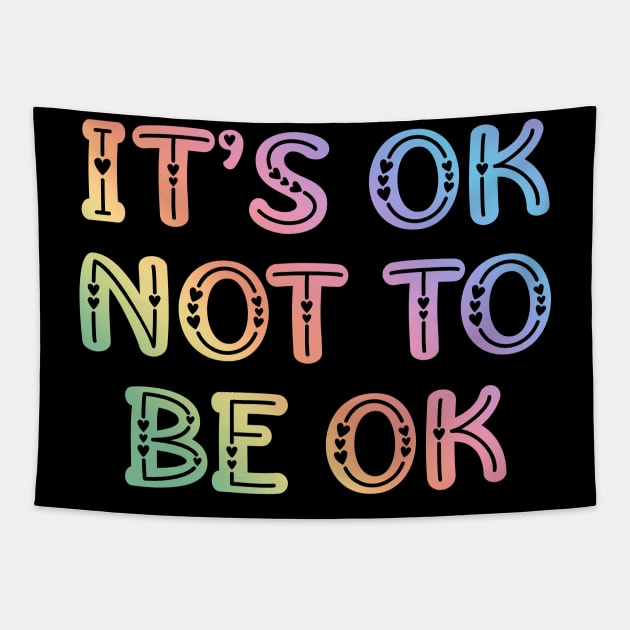 Mental health. Retro colors Tapestry by BlaiseDesign