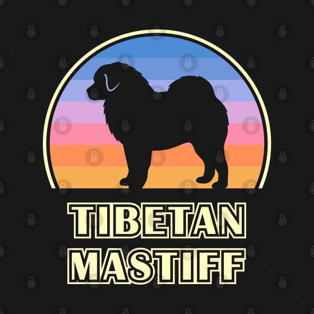 Tibetan Mastiff Vintage Sunset Dog by millersye