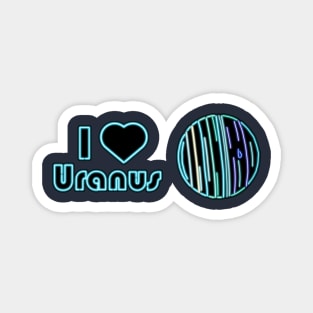 Electric Solar System I Heart Uranus Magnet